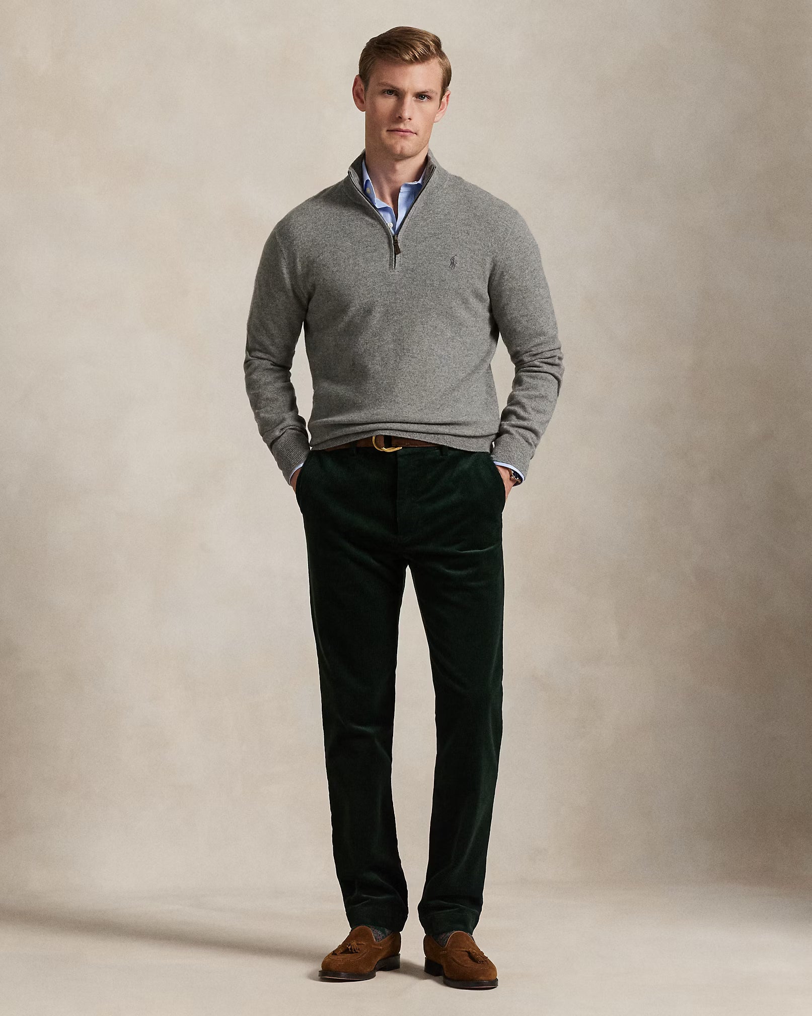 Jersey de lana con cremallera