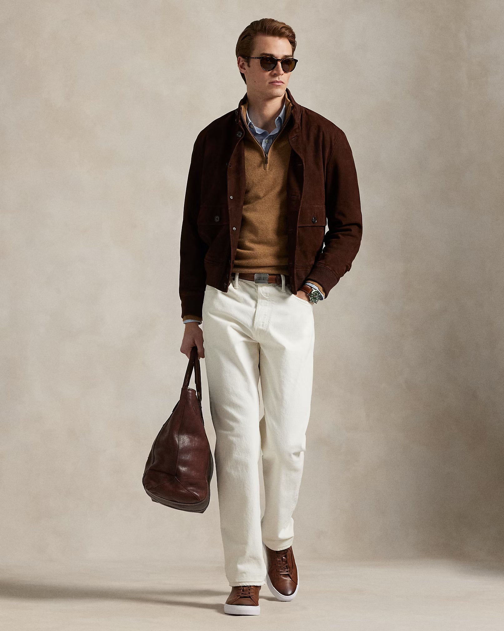 Jersey de lana con cremallera