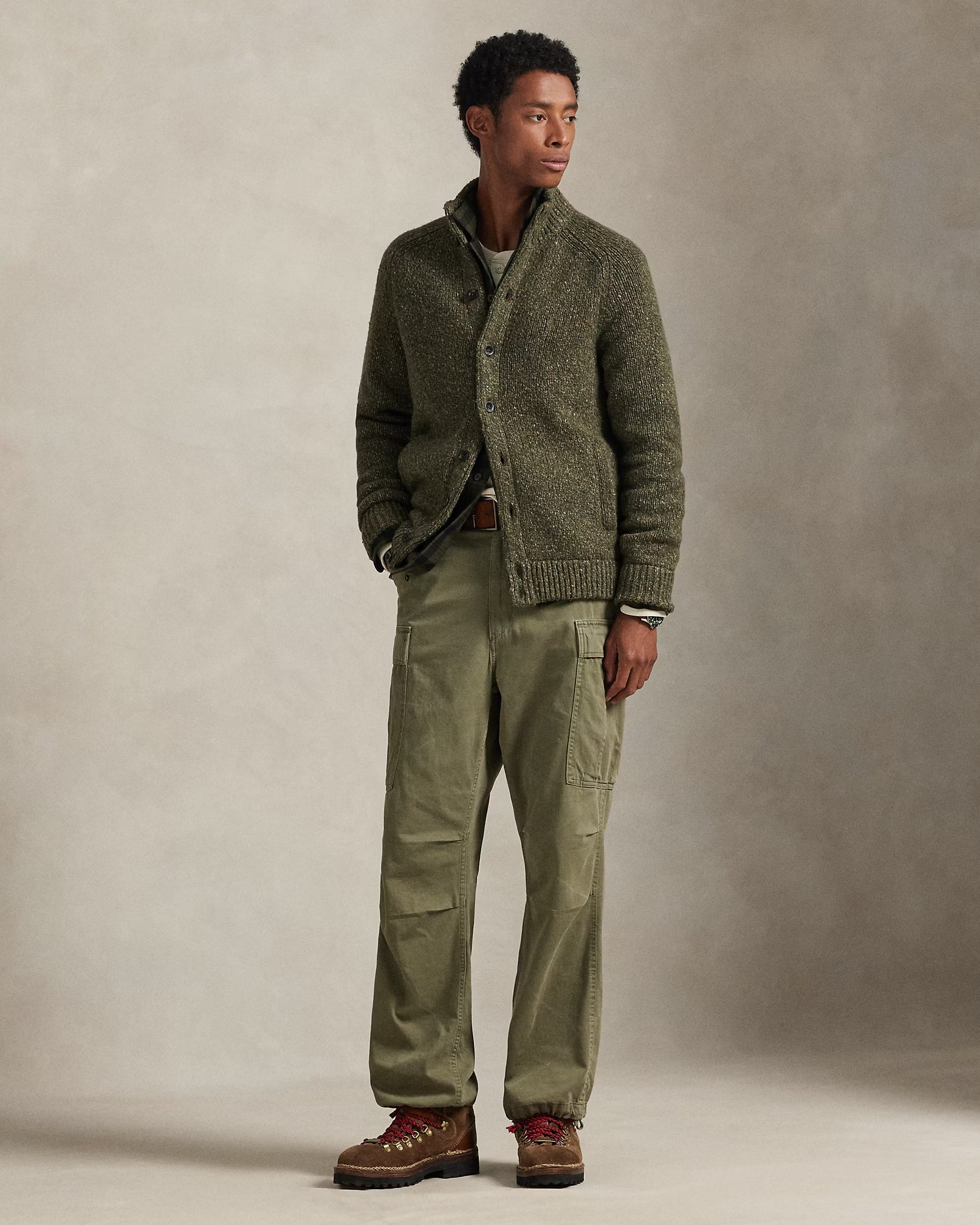 Chaleco de mezcla de lana con cuello alto