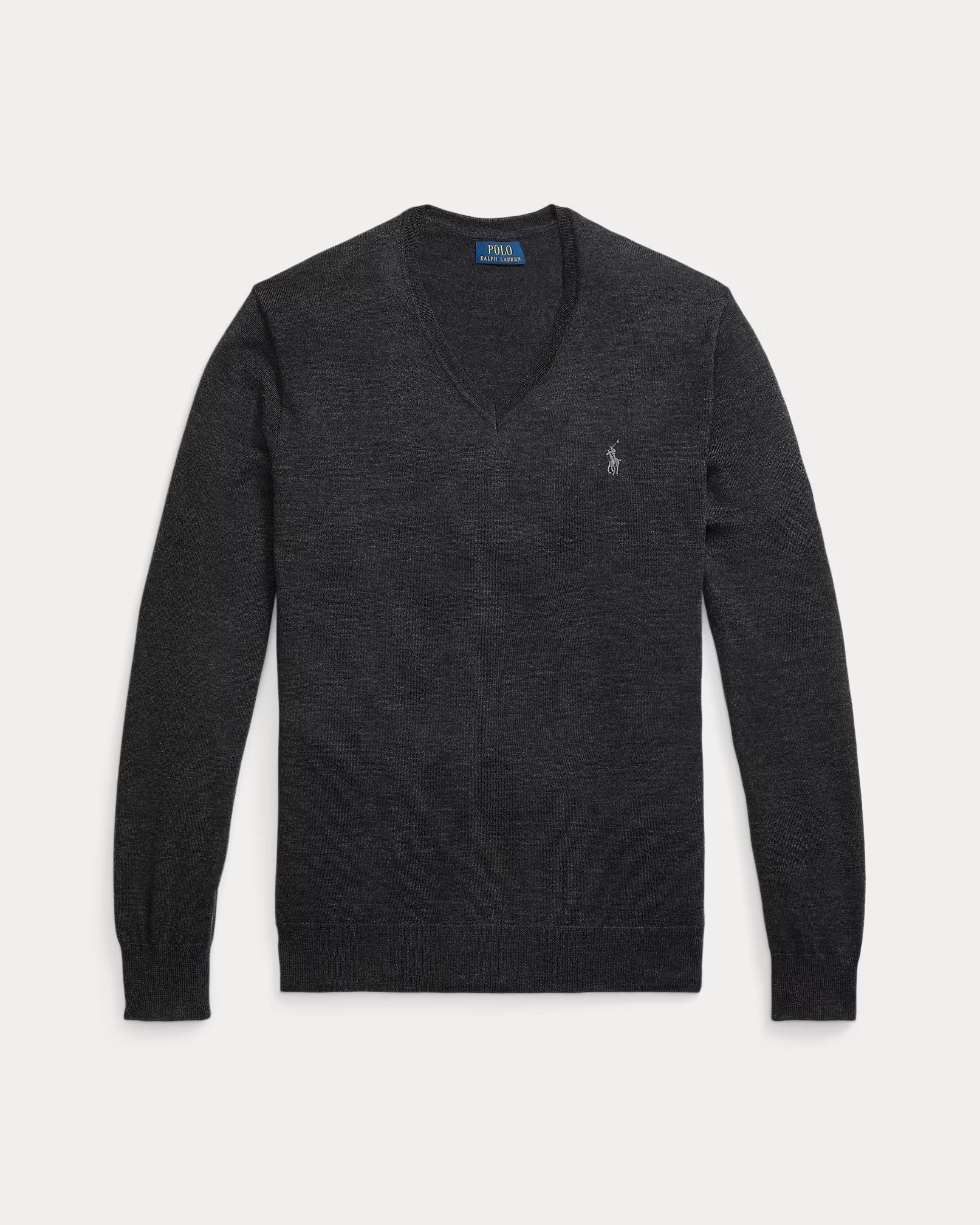 Jersey de lana lavable, corte ajustado y cuello en V