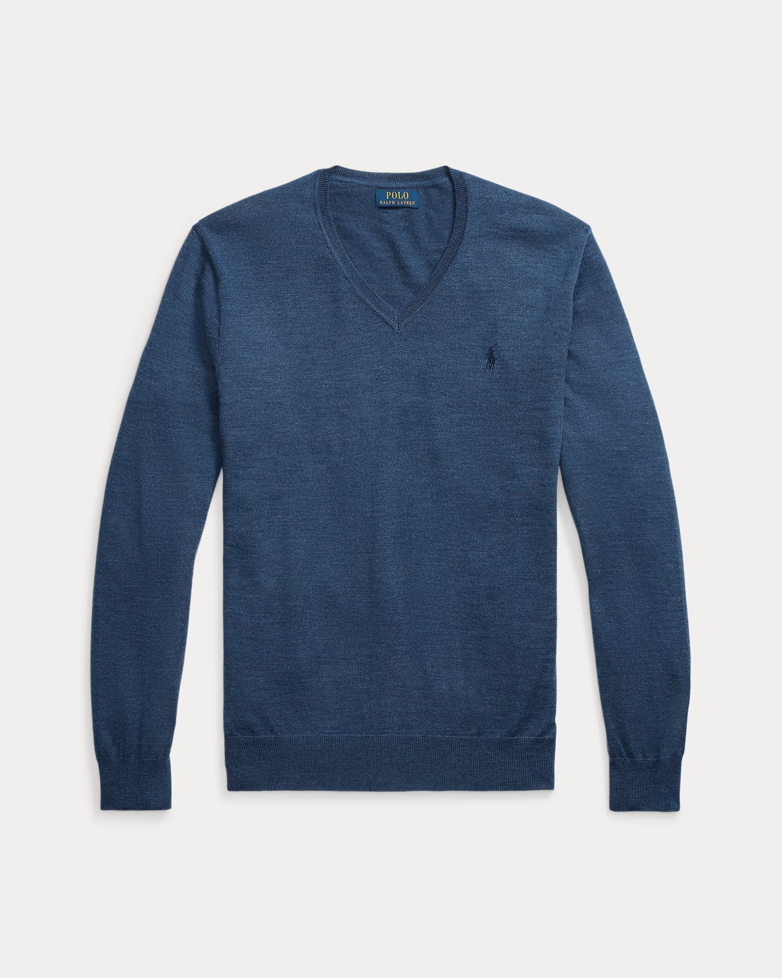 Jersey de lana lavable, corte ajustado y cuello en V