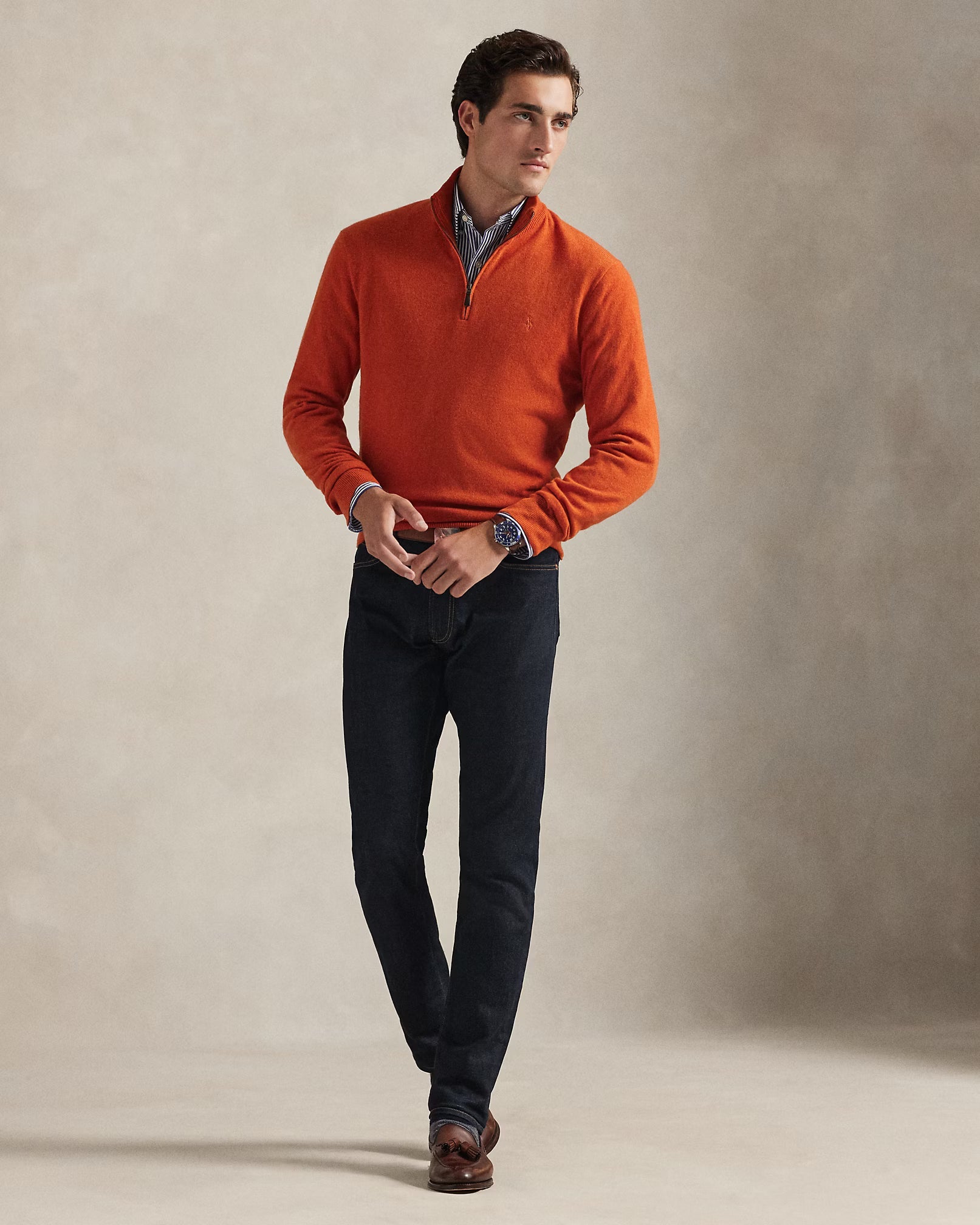 Jersey de lana con cremallera